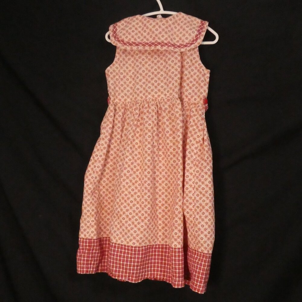 Vintage - APRIL CORNELL - Girls | size 3/4 | Sleeveless Floral Checkered Dress - Picture 2 of 16